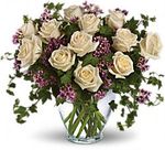 Irving Florist One dozen white roses T69-1A