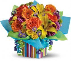 Irving florist Rainbow Present T23-1B