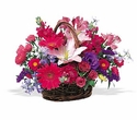 Irving Florist TF12-1 - Hot Pink Basket