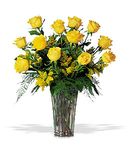 Irving florist TF37-1 - Dozen Yellow Roses
