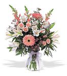 Irving Florist TF48-2 - Vase With Pink Flowers