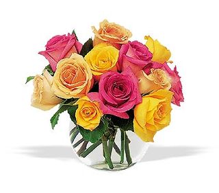 Irving Florist TF68-3 - Color Rose Bowl