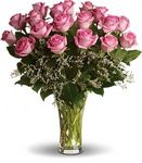 Irving Florist TwoLong Stemmed Premium Pink Roses T4-1B