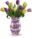 Lavender Plaid Tulip Bouquet Lavender Plaid Tulip Bouquet