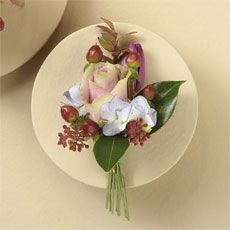 Lavender Rose, Tulip & Hydrangea Boutonniere 