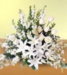 Light In Your Honor Arrangement Funeral flowers Light In Your Honor Arrangement Funeral flowers