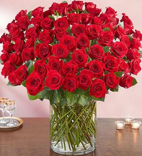 Long Stem Red Roses 100 red rose