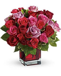 Love Bouquet with Red Roses 