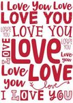 Love- Love- I Love You 18 Red Rose Comtemporary