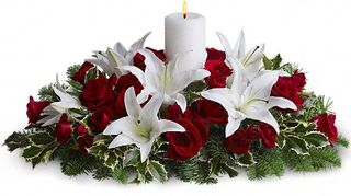 Luminous Lilies Centerpiece