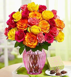 Most For Mom Roses Long Stem rose vase variety