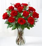 One Dozen Brilliant Red Roses One Dozen Brilliant Red Roses
