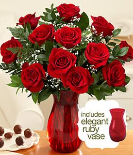 One Dozen Long Stemmed Red Roses 