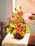 Orange lily basket Orange lily basket