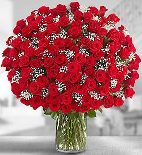  Long Stems Red Roses Valentines