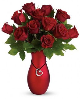 Passion's Heart Bouquet Rose