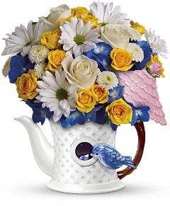 Peek-a-Bird Bouquet Flowers 