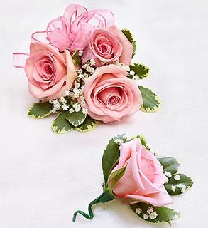 Pink Rose Corsage 