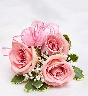 Pink Rose Corsage 