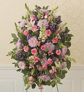 Pink Sympathy Standing Spray 