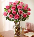 Premium Long Stem 24 Pink Roses