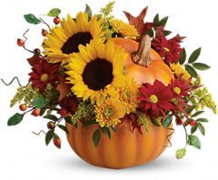 Pretty Pumpkin Bouquet Flowers