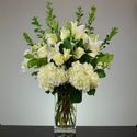 Pure Love white flower Sympathy vase Pure Love white flower Sympathy vase