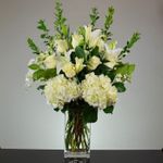 Pure Love white flower Sympathy vase Pure Love white flower Sympathy vase