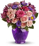 Purple Medley Bouquet with Roses Purple Medley Bouquet with Roses
