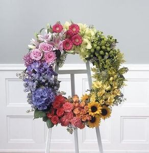Rainbow Wreath