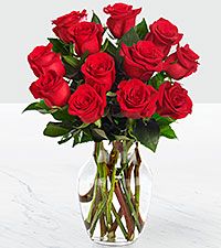 Red 1 dozen long stem rose