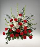  Red and white basket Sympathy