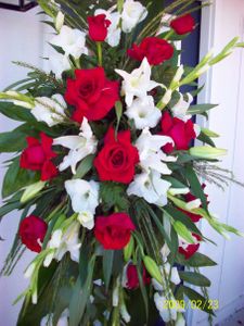 Red and White flower Sympathy