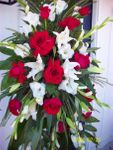 Red and White flower Sympathy