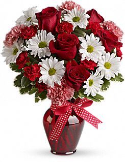 Red and White Flowers