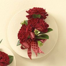 Red Carnations Corsage 