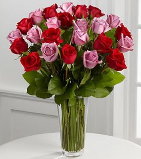  Red & pink Rose Bouque lavender rose