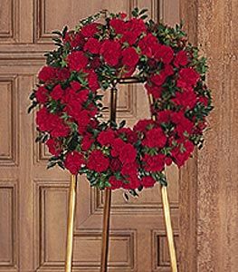 Red Regards Wreath