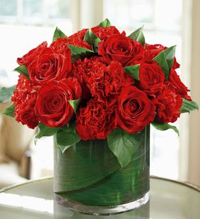 Red rose arrangement