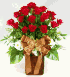 Red Rose Basket Red Rose Basket
