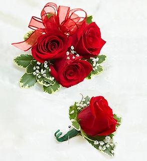 Red Rose Corsage 