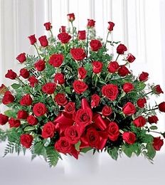 Red rose Sympathy Arrangement 