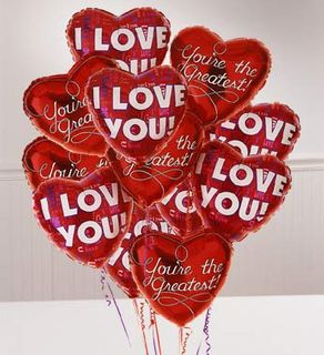 Romance Mylars 1 single mylar i love you
