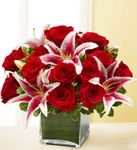 Rose and Lily Cube Bouquet  Rose and Lily Cube Bouquet