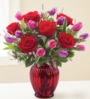 Rose and Tulip Bouquet Valentine