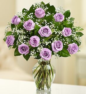 Rose Elegance Premium Long Stem Purple Roses