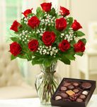 Rose Elegance Premium Long Stem Red Roses 