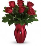  Shining Heart Bouquet 6 Rose Delivery Irving 