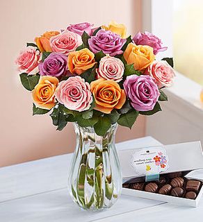 Sorbet Roses with Chocolate 