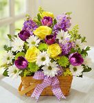 Springtime Wishes Basket Flowers Springtime Wishes Basket Flowers